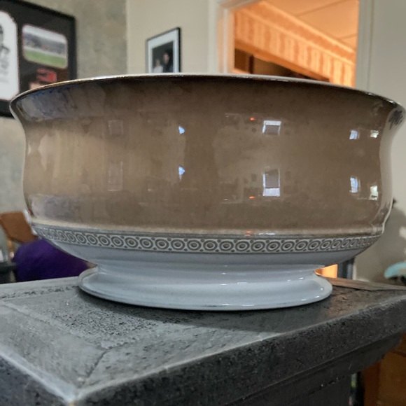 Vintage Denby-Langley Renaissance Seville Footed 8” Vegetable Serving Bowl